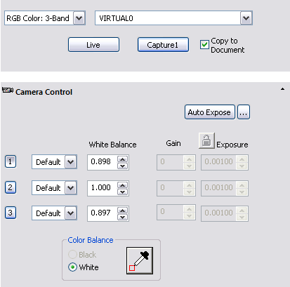 Virtual Camera Controls